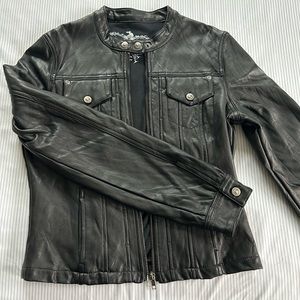 Juniors Faux Leather Jacket